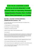 FCIC&sol;NCIC CERTIFICATION ACTUAL EXAM 2026&sol;2027 &vert; CJIS Security Policy & Operating Manuals &vert; Comprehensive Practice Test &vert; Verified Q&A &vert; Pass Guaranteed - A&plus; Graded