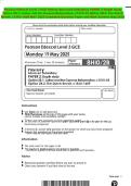 BUNDLE &colon;&colon;&colon; Pearson Edexcel Level 3 GCE History 2025 Combined Question Paper and Mark Scheme