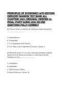 PRINCIPLES OF ECONOMICS 10TH EDITION GREGORY MANKIW TEST BANK ALL CHAPTERS 100&percnt; ORIGINAL VERIFIED A&plus; FINAL STUDY GUIDE 2026 SOLVED QUESTIONS FULLY CORRECT