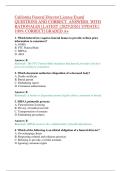California Funeral Director License Exam&vert;  QUESTIONS AND CORRECT  ANSWERS  WITH  RATIONALES &vert; LATEST &lbrace;20252026&rcub; UPDATE &vert;  100&percnt; CORRECT&vert; GRADED A&plus; 