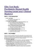 2026&sol;2027 Elite Psychiatric-Mental Health Nursing Test Bank &vert; DSM-5-TR&comma; PMHNP & NCLEX Clinical Mastery