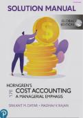 Complete Solution Manual Horngren&rsquo;s Cost Accounting &lpar; A Managerial Emphasis&rpar; 17th Edition by Dakar & Rajan&period; Questions & Answers with rationales &vert;All Chapter 1-24