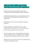 NURS 615 STUDY GUIDE 2026 ACTUAL QUESTIONS WITH SOLUTIONS GRADED A&plus;
