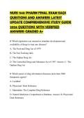 NURS 1140 PHARM FINAL EXAM EAQS QUESTIONS AND ANSWERS LATEST UPDATE CERTIFICATION TEST SCRIPT 2026 FULL QUESTIONS AND SOLUTIONS GRADED A&plus;