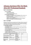 2026&sol;2027 Elite Arkansas Auctioneer Exam Test Bank & Study Guide &lpar;&rpar; &vert; Act 677 & UCC Law