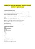 Nur 203 final exam study guide With complete solution&vert; RATED A&plus; &vert; Updated &vert; New