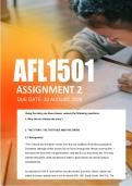 AFL1501 Assignment 2 Semester 2 2026 - Due 30 August 2026