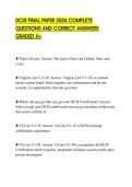 DCJS FINAL PAPER 2026 COMPLETE QUESTIONS AND CORRECT ANSWERS GRADED A&plus;