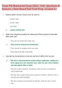 Texas PSI Manicurist Exam 2026 &vert; 160&plus; Questions & Answers &vert; State Board Nail Tech Prep &vert; Graded A&plus;