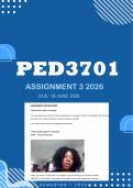 PED3701 Assignment 3 2026 - Due 24 June 2026