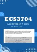 ECS3704 Assignment 1 Semester 2 2026 - Due August 2026