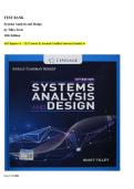 TEST BANK for Systems Analysis and Design &lpar;Tilley&comma; Scott&rpar; 12th Edition &ndash;  All Chapters &lpar;1&ndash;12&rpar; &vert; Verified Answers for Exam Success