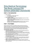Quick & Easy Medical Terminology 9th Edition Test Bank &vert; Peggy C&period; Leonard &vert; 2026-2027 Clinical Standards&comma; ICD-11 & AI