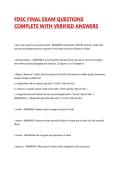 FDSC FINAL EXAM QUESTIONS COMPLETE WITH VERIFIED ANSWERS