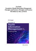 Essentials of Health Information Management 5th Edition Bowie Test Bank