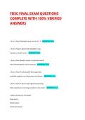 FDSC FINAL EXAM QUESTIONS COMPLETE WITH 100&percnt; VERIFIED ANSWERS
