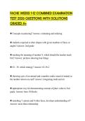 FACHE WEEKS 1-12 COMBINED EXAMINATION TEST 2026 QUESTIONS WITH SOLUTIONS GRADED A&plus;
