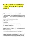 FCIC&sol;NCIC CERTIFICATION EXAMINATION TEST 2026 QUESTIONS WITH SOLUTIONS GRADED A&plus;