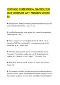 FCIC&sol;NCIC CERTIFICATION PRACTICE TEST 2026 QUESTIONS WITH ANSWERS GRADED A&plus;