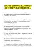 FCIC&sol;NCIC CERTIFICATION FULL QUESTIONS AND CORRECT ANSWERS 2026 GRADED A&plus;