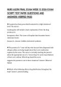 NURS 6521N FINAL EXAM WEEK 13 2026 EXAM SCRIPT TEST PAPER QUESTIONS AND ANSWERS VERIFIED PASS