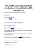 ANCC AGACNP - Frances Guide Review Tested Exam Questions with Correct Solutions 100&lowbar; Guaranteed Pass&period;pdf
