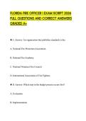 FLORIDA FIRE OFFICER I EXAM SCRIPT 2026 FULL QUESTIONS AND CORRECT ANSWERS GRADED A&plus;