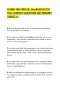 FLORIDA FIRE OFFICER I EXAMINATION TEST 2026 COMPLETE QUESTIONS AND ANSWERS GRADED A&plus;