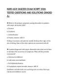 NURS 6531 QUIZZES EXAM SCRIPT 2026 TESTED QUESTIONS AND SOLUTIONS GRADED A&plus;