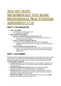 2026&sol;2027 Elite Microbiology Test Bank&colon; Professional Practitioner Assessment &vert; Based on Tortora 13th Ed &vert; 66 High-Yield Questions with Mentor Analysis & 2026 CDC&sol;CLSI&sol;OSHA Updates