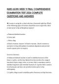 NURS 6531N WEEK 11 FINAL COMPREHENSIVE EXAMINATION TEST 2026 COMPLETE QUESTIONS AND ANSWERS
