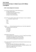 Test Bank Environmental Science&colon; A Global Concern 16th Edition by William P&period; Cunningham & Mary Ann Cunningham &vert; Complete Chapter Exam Questions