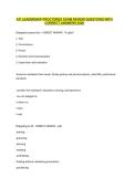 ATI LEADERSHIP PROCTORED EXAM REVIEW QUESTIONS WITH CORRECT ANSWERS 2026