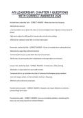 ATI LEADERSHIP CHAPTER 1 QUESTIONS WITH CORRECT ANSWERS 2026