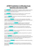 APMP Foundation Certification Exam Questions and Answers 2026