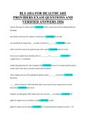 BLS AHA FOR HEALTHCARE PROVIDERS EXAM QUESTIONS AND VERIFIED ANSWERS 2026&period;