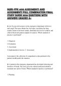 NURS-FPX 4010 ASSESSMENTS AND ASSIGNMENTS FULL COMBINATION FINAL STUDY GUIDE 2026 QUESTIONS WITH ANSWERS GRADED A&plus;