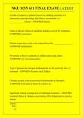 NKU MSN 611 FINAL EXAM QUESTIONS AND ANSWERS 2026