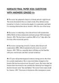 NURS6512 FINAL PAPER 2026 QUESTIONS WITH ANSWERS GRADED A&plus;