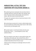 NURS6512 FINAL ACTUAL TEST 2026 QUESTIONS WITH SOLUTIONS GRADED A&plus;