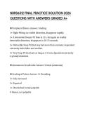 NURS6512 FINAL PRACTICE SOLUTION 2026 QUESTIONS WITH ANSWERS GRADED A&plus;