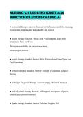 NURSING 527 UPDATED SCRIPT 2026 PRACTICE SOLUTIONS GRADED A&plus;