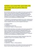 NURSING 5333 EXAM PREP QUESTIONS AND SOLUTIONS 2026 ACCURATE PRACTICE RESOURCE
