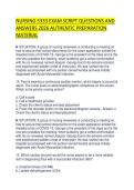 NURSING 5333 EXAM SCRIPT QUESTIONS AND ANSWERS 2026 AUTHENTIC PREPARATION MATERIAL