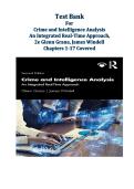 Test Bank For Crime and Intelligence Analysis An Integrated Real-Time Approach&comma; 2e Glenn Grana&comma; James Windell Chapters 1-17 Covered