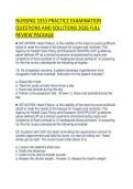 NURSING 5333 PRACTICE EXAMINATION QUESTIONS AND SOLUTIONS 2026 FULL REVIEW PACKAGE