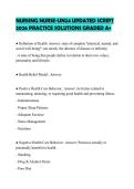 NURSING NURSE-UN24 UPDATED SCRIPT 2026 PRACTICE SOLUTIONS GRADED A&plus;