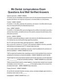 Mn Dental Jurisprudence Exam Questions And Well Verified Answers&period;