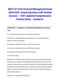 WGU C214 OA Financial Management Exam 2026&sol;2027&colon; Actual Questions with Verified Answers &ndash; 100&percnt; Updated Comprehensive Practice Exam &ndash; Graded A&plus;