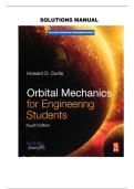 Solutions Manual to Accompany Orbital Mechanics for Engineering Students by Howard D&period; Curtis &vert; Complete Chapter Solutions for Orbital Mechanics&comma; Spaceflight&comma; and Astrodynamics